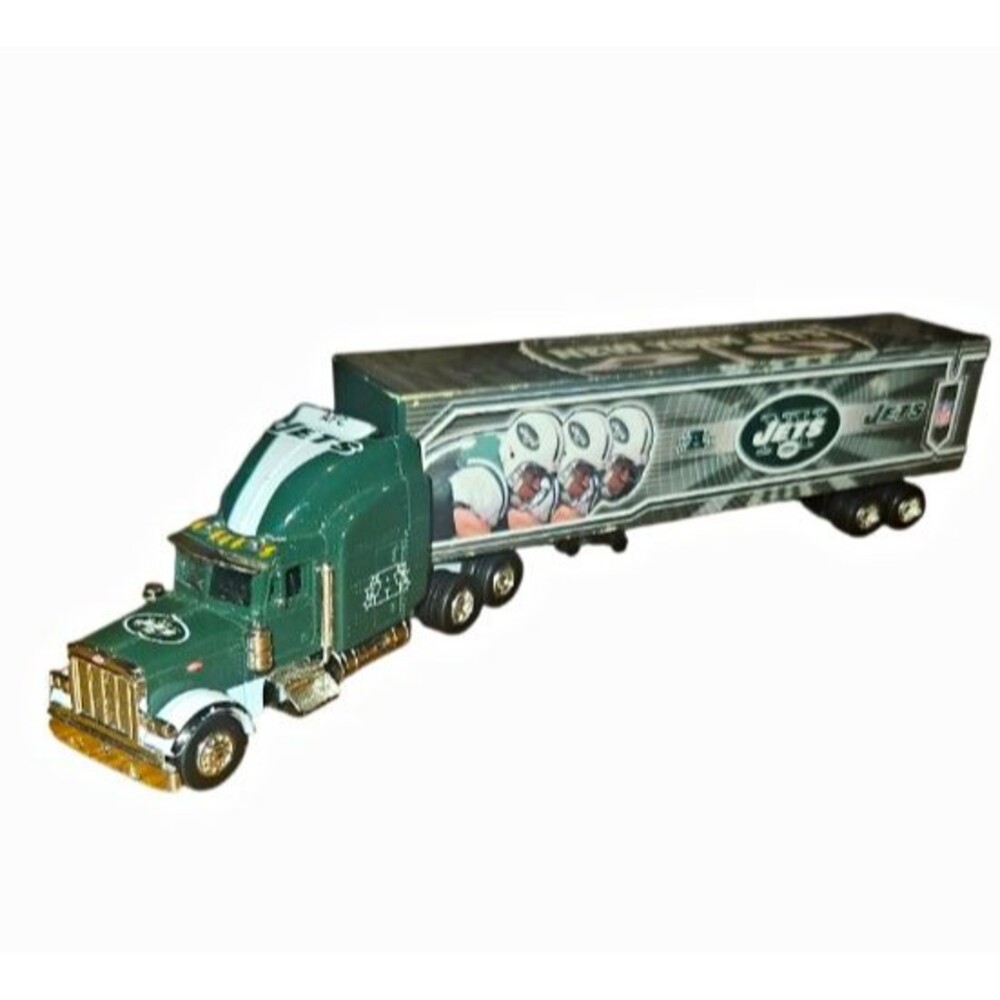 Upper Deck NFL New York Jets Peterbilt Semi Truck 1:64 Diecast Green White 2006